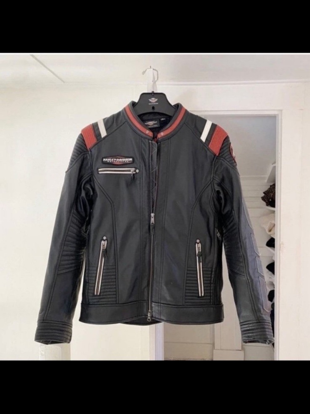 Harley Davidson Men's Boxford Screamin Eagle Black Leather Jacket XLT 97015-19VM